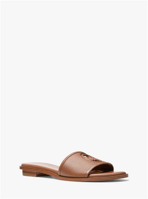 michael kors deanna slide|Michael Kors sandals with heel.